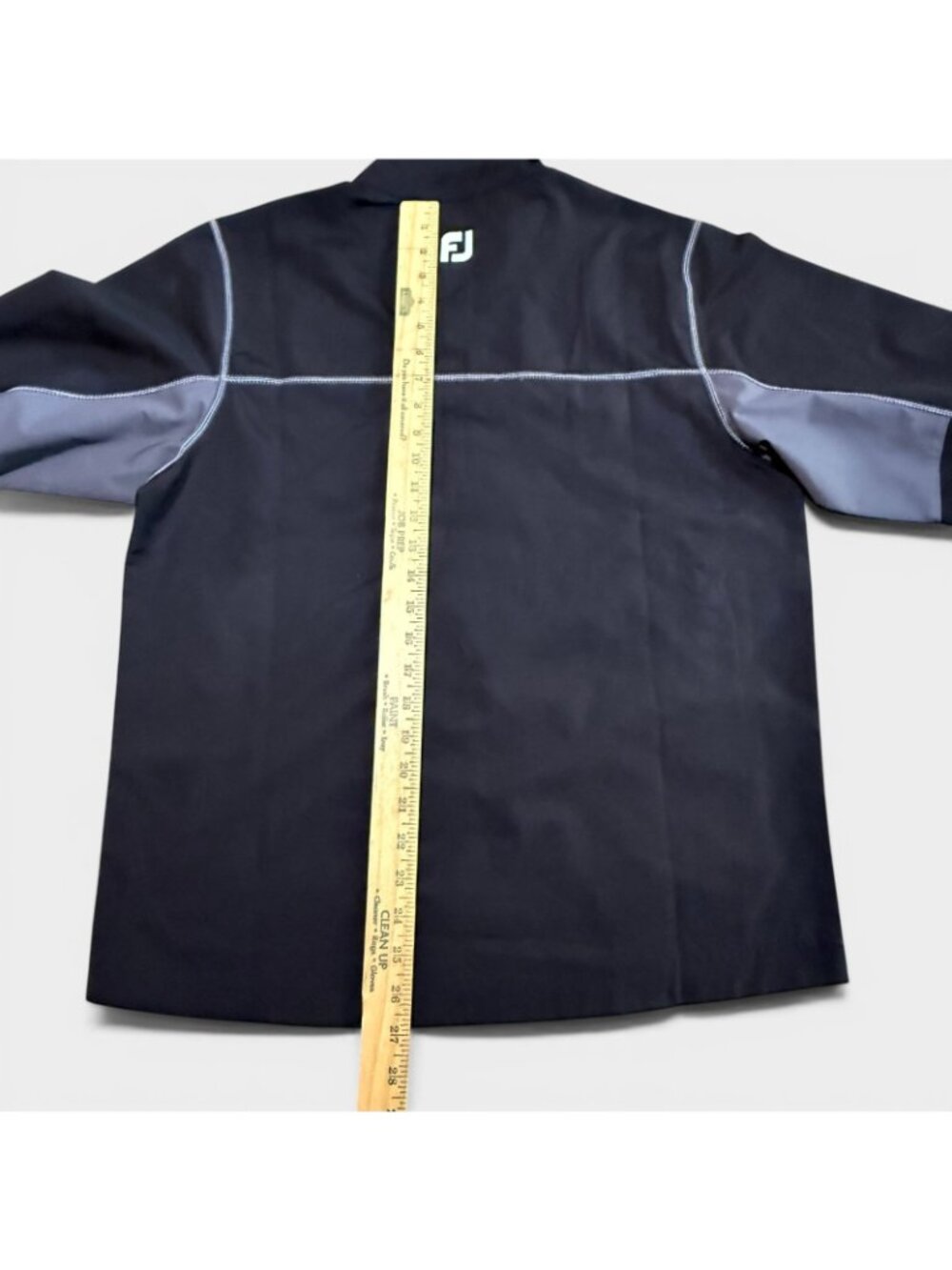 FootJoy Sport Windshirt Mens Small Black Charcoal Long Sleeve 1/2 Zip Golf NWT - Picture 7 of 11